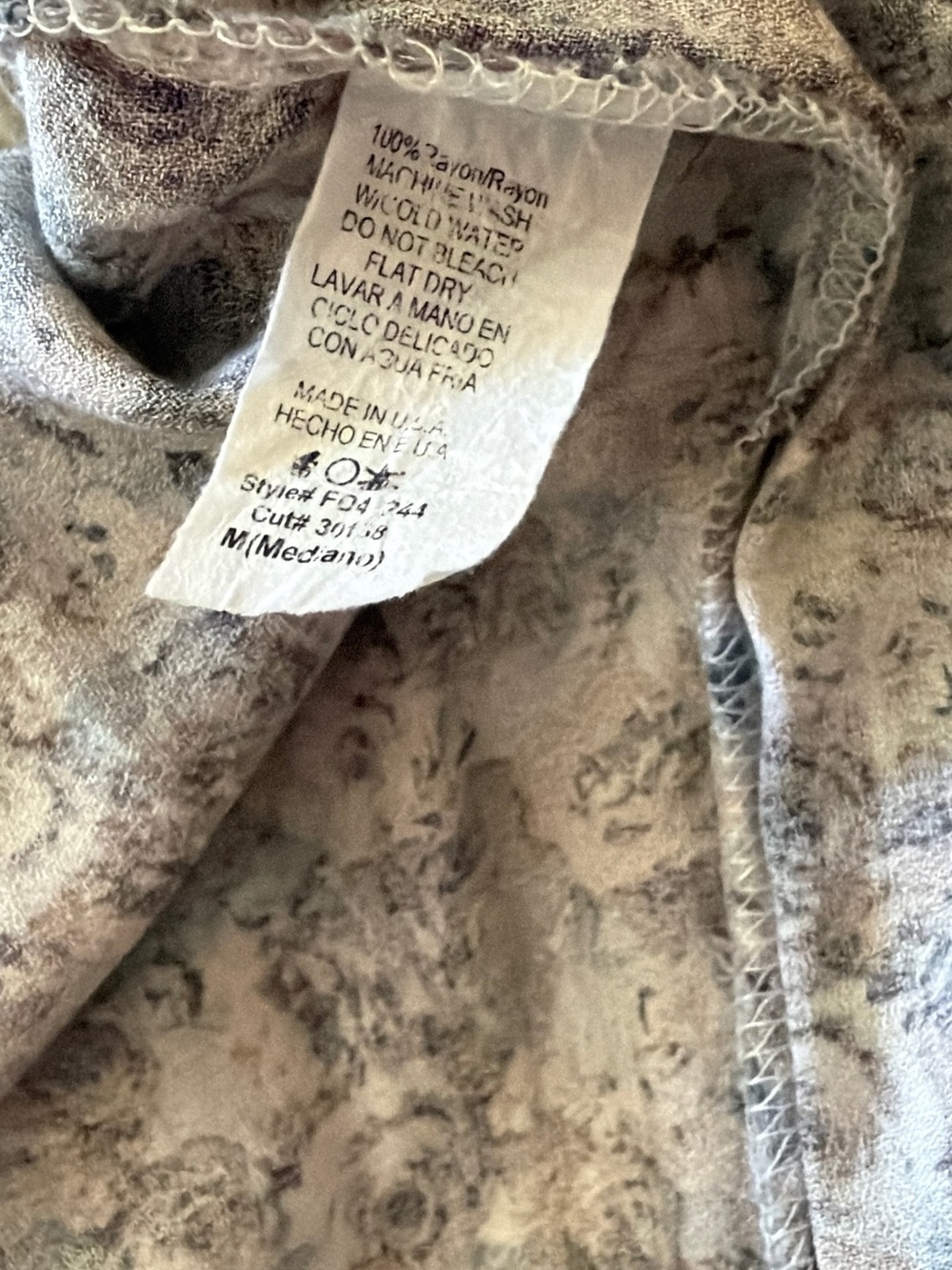Carly Jean Los Angeles Puff-Sleeve Mini Dress in Cream and Blue Floral - Picture 5 of 5